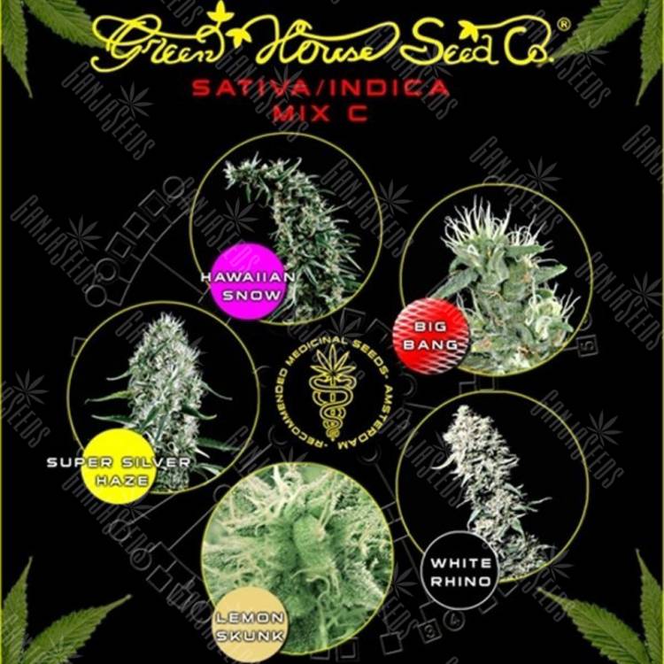 купить семена конопли Sativa/Indica Mix C feminised Green House Seeds